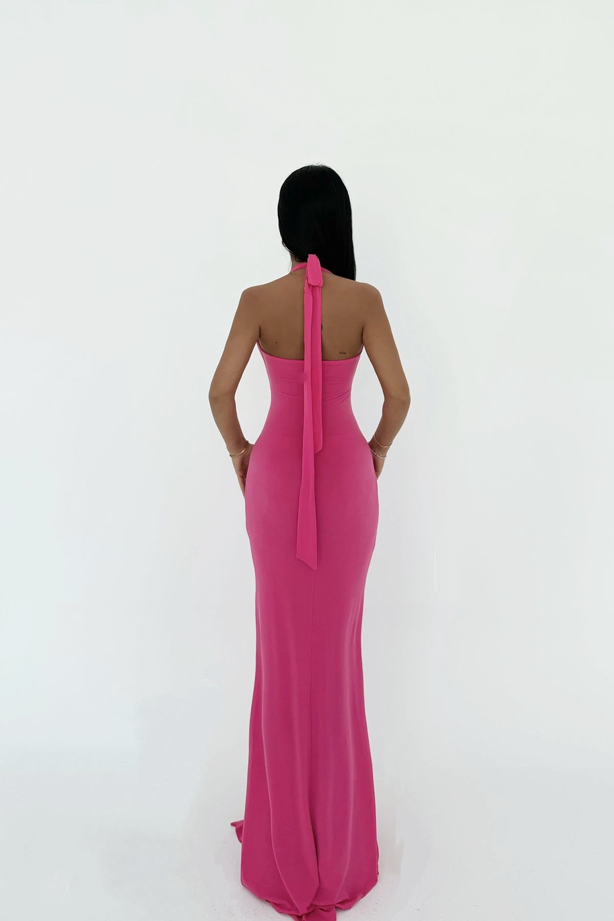 Sasha Drape Bodycon Halter Gown
